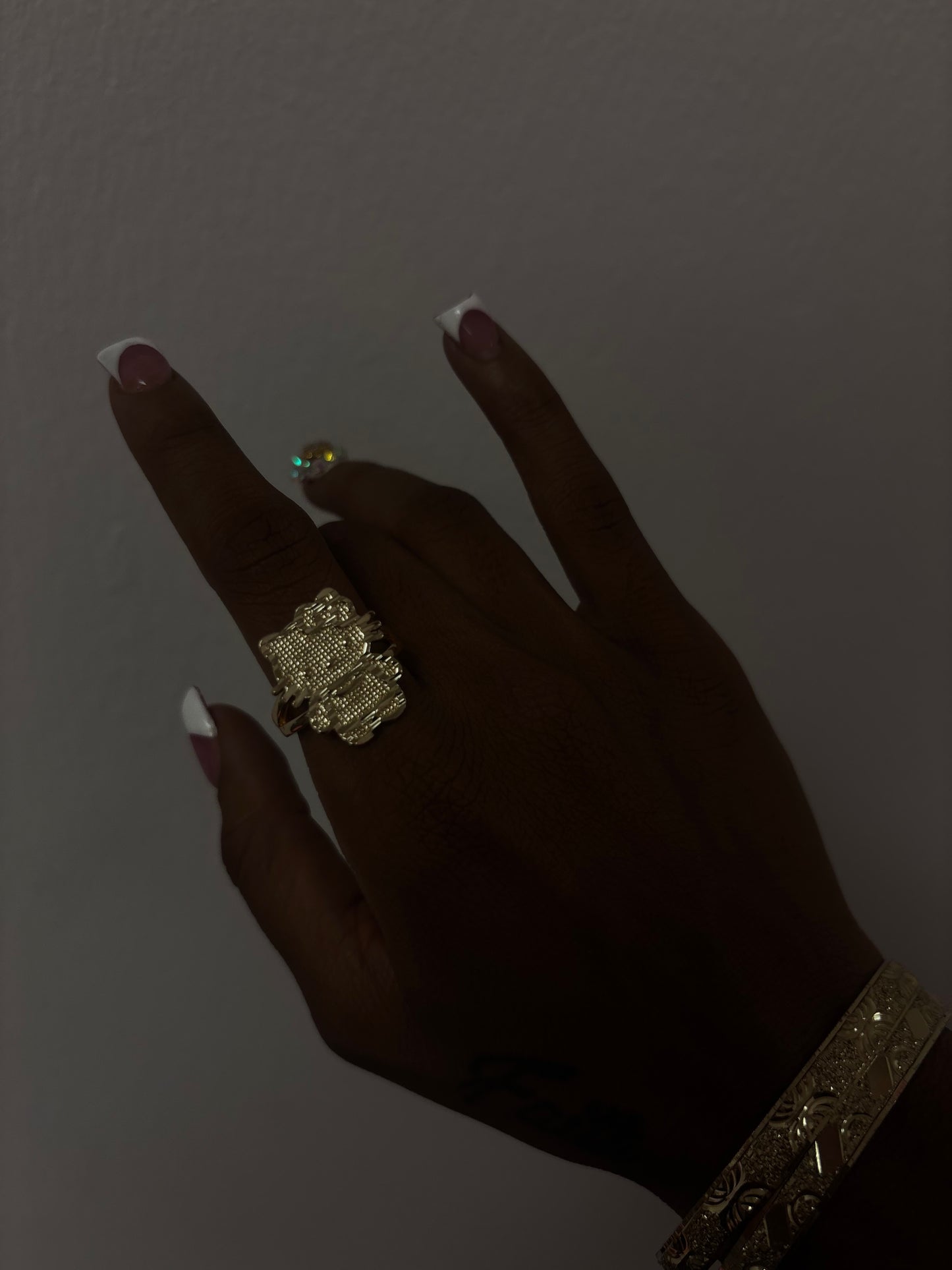 18k gold plated Hello kitty ring