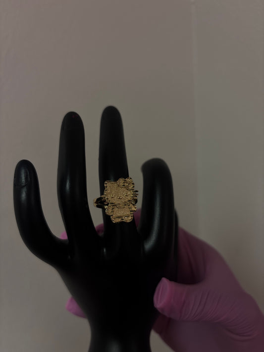 18k gold plated Hello kitty ring