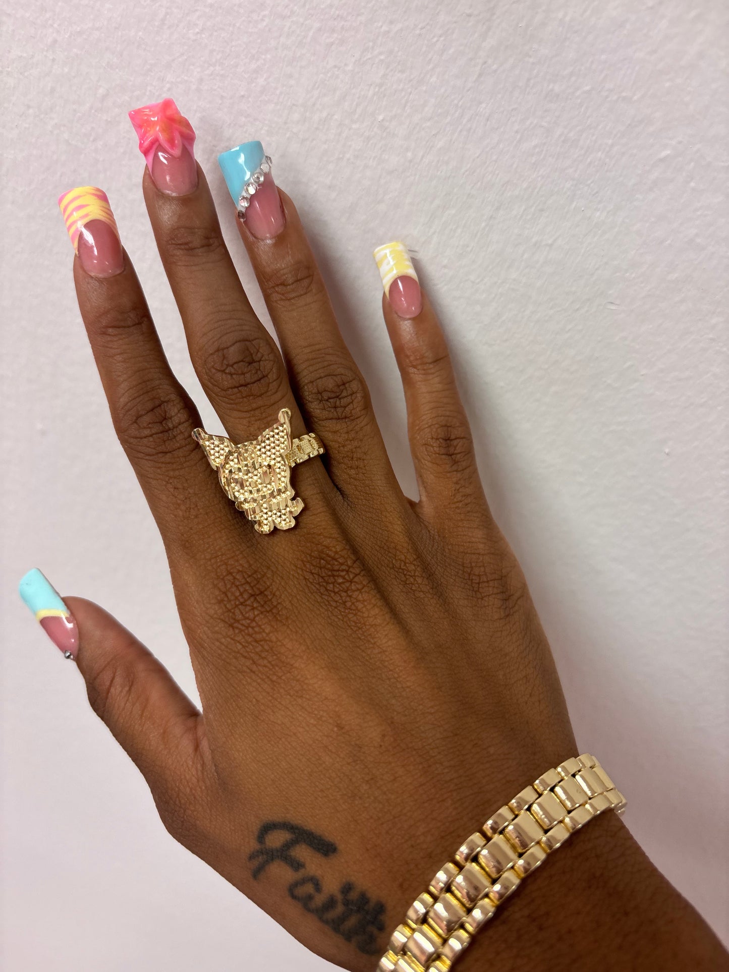 18k gold plated ring