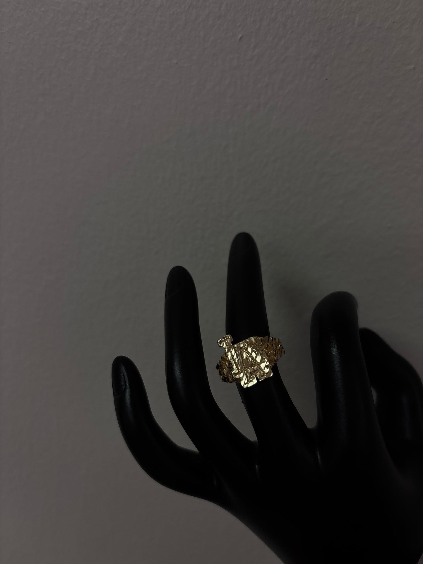 14k gold plated LA ring