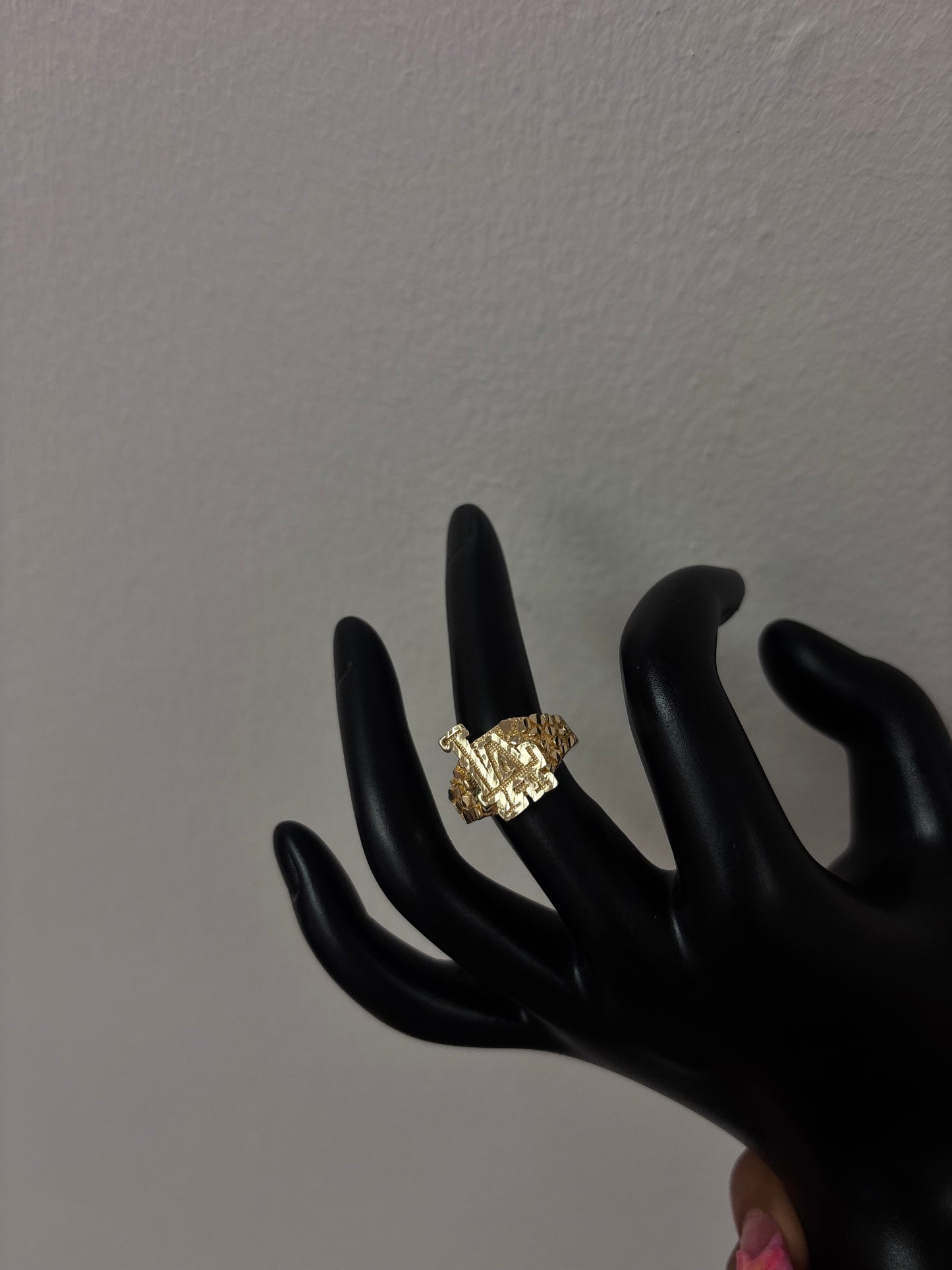 14k gold plated LA ring