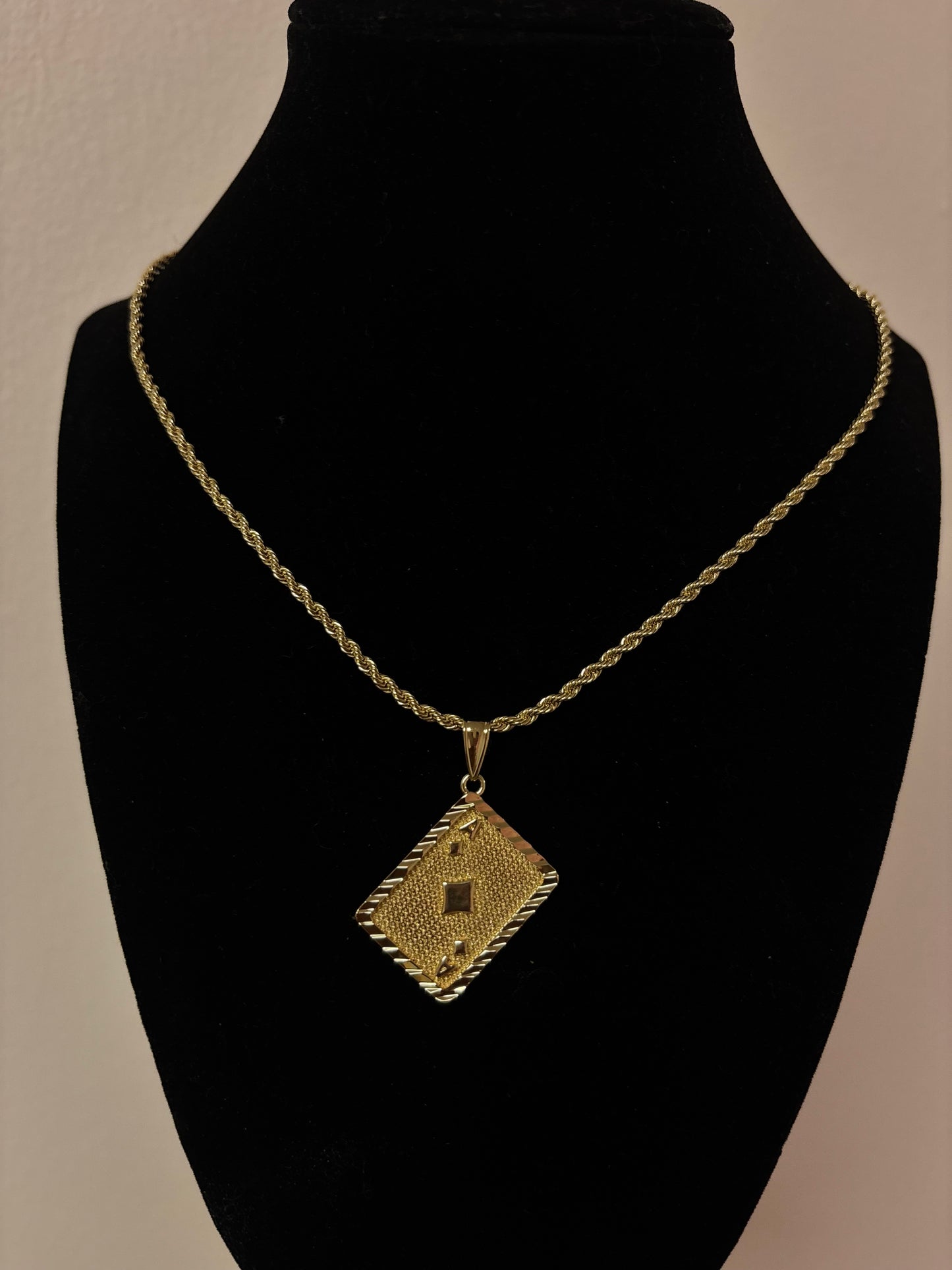 18k gold plated rope necklaces & 14k stud earrings