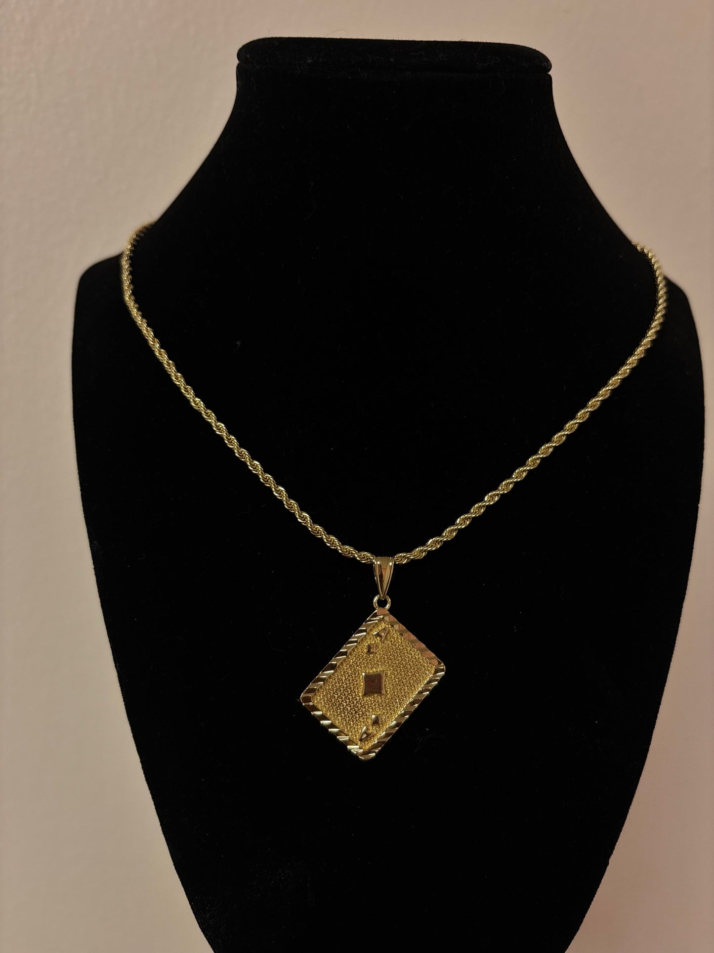 18k gold plated rope necklaces & 14k stud earrings