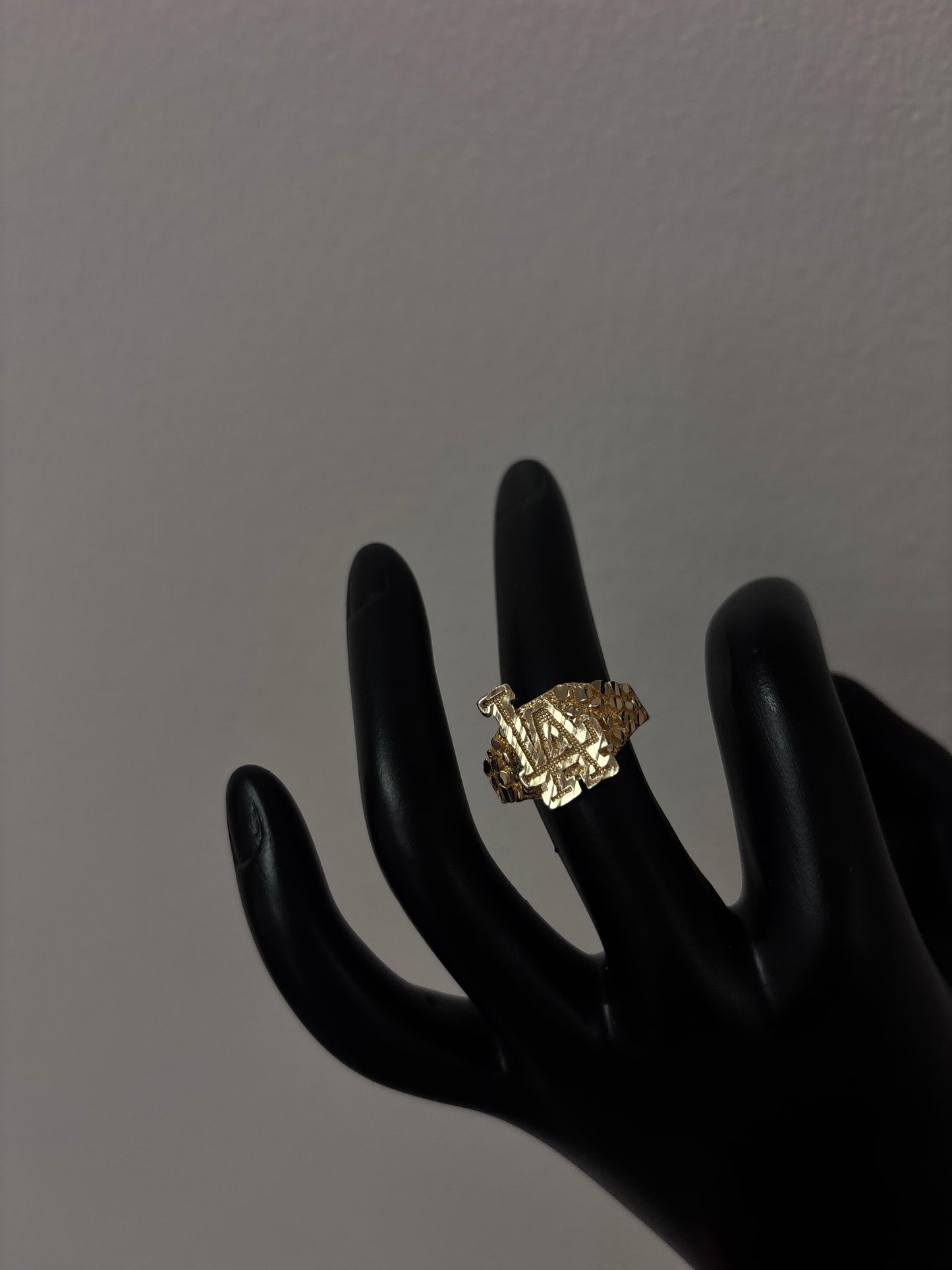14k gold plated LA ring