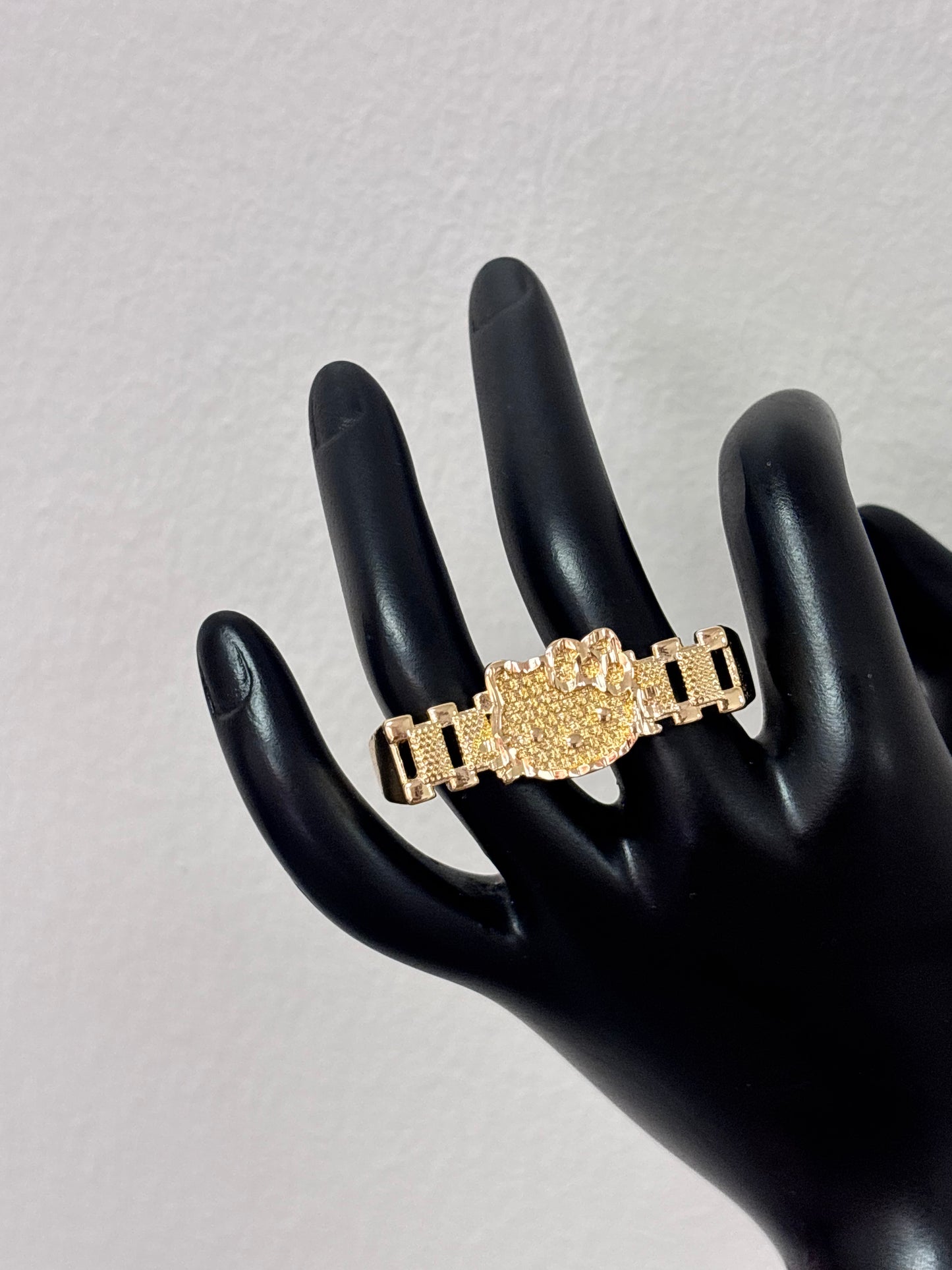 14k gold filled two finger HK ring