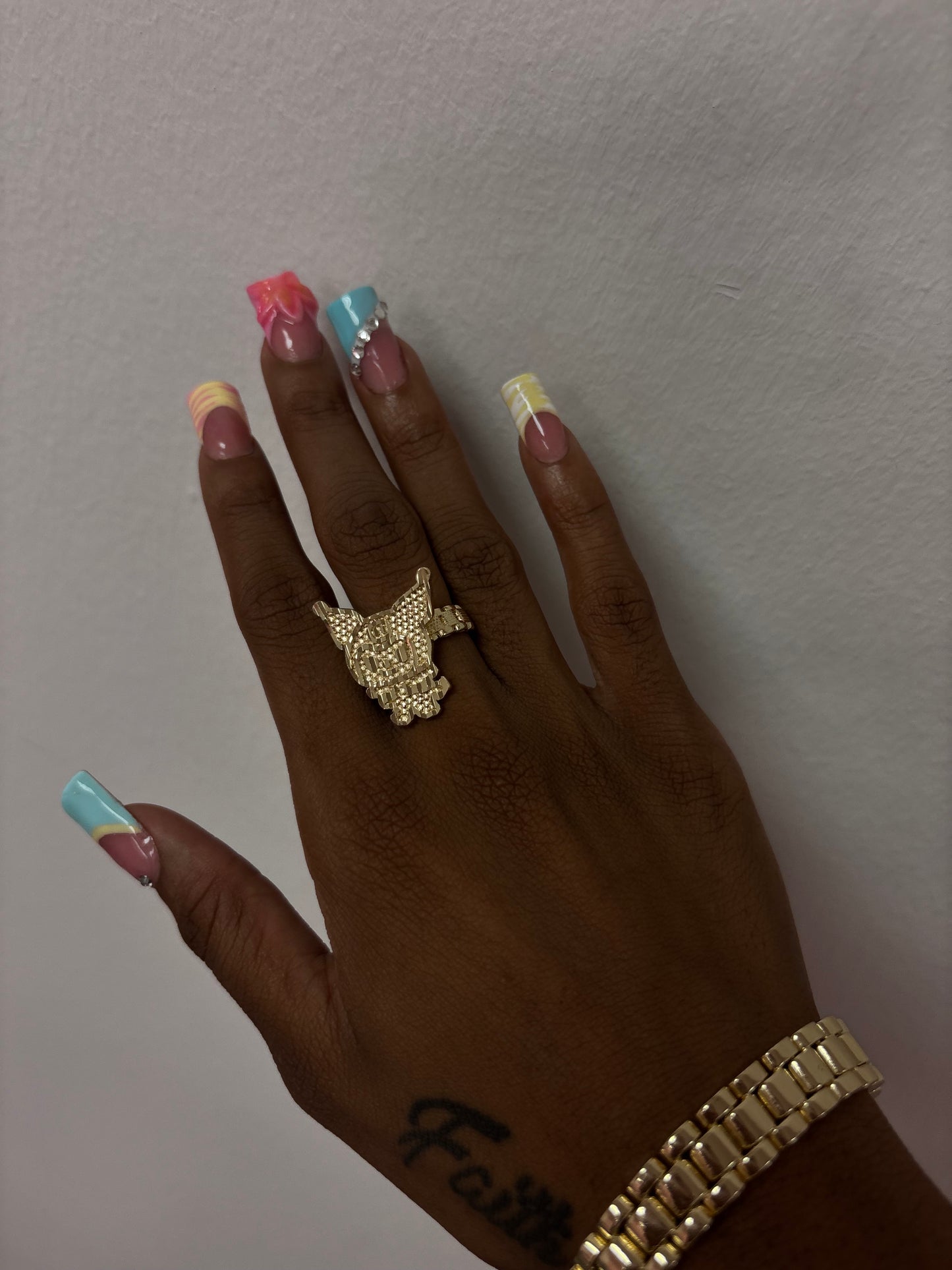 18k gold plated ring