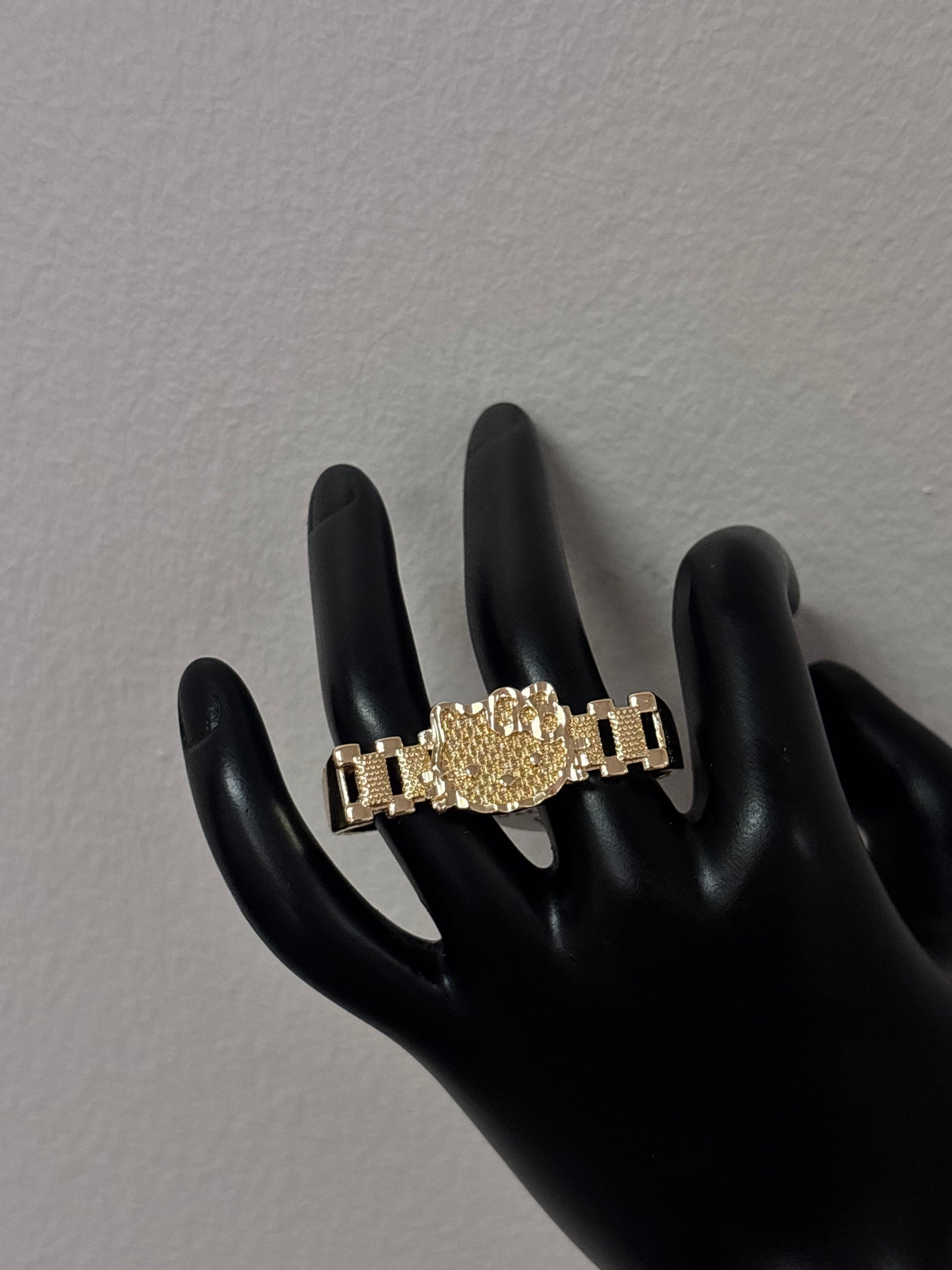 14k gold filled two finger HK ring