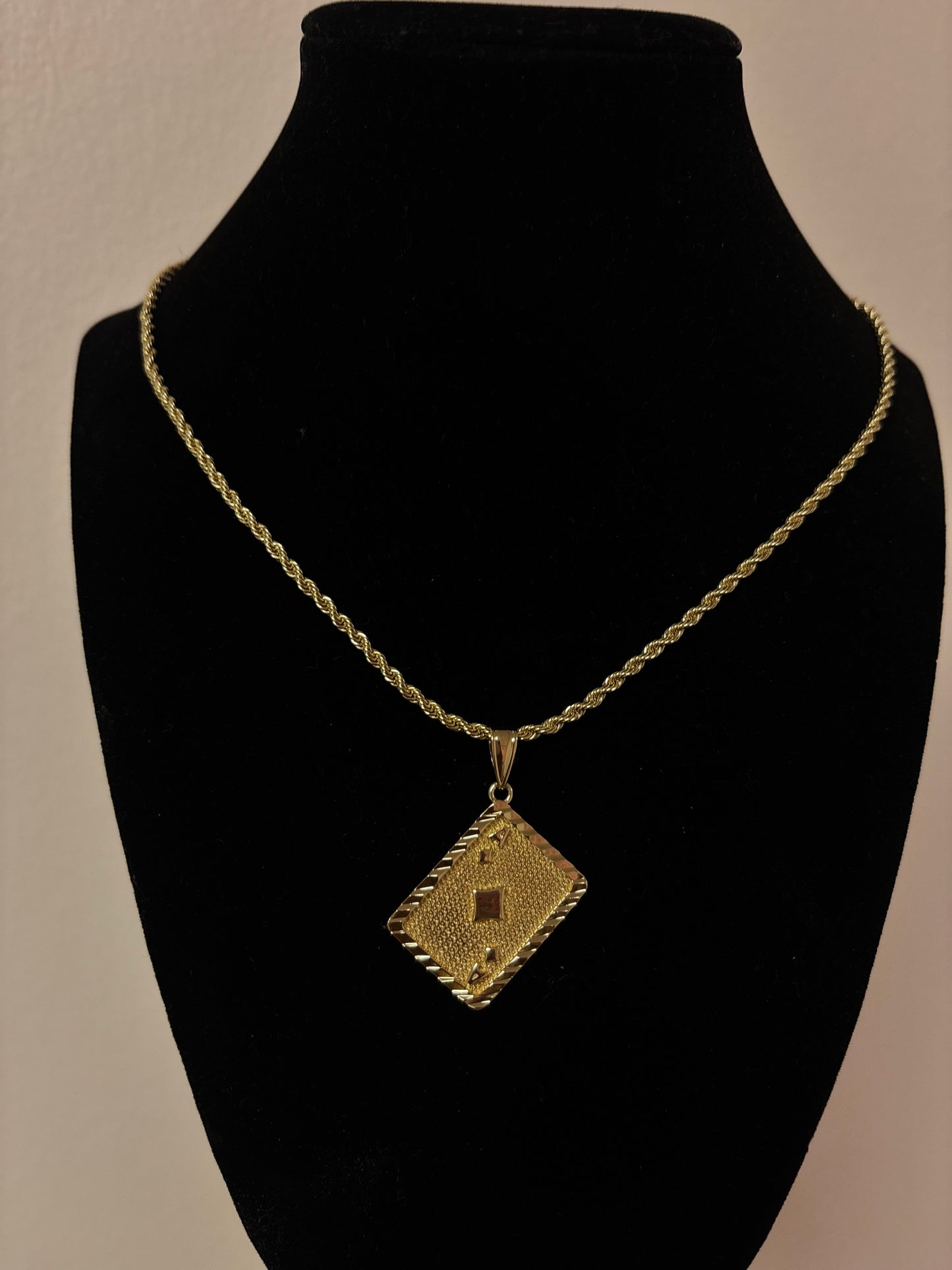 18k gold plated rope necklaces & 14k stud earrings