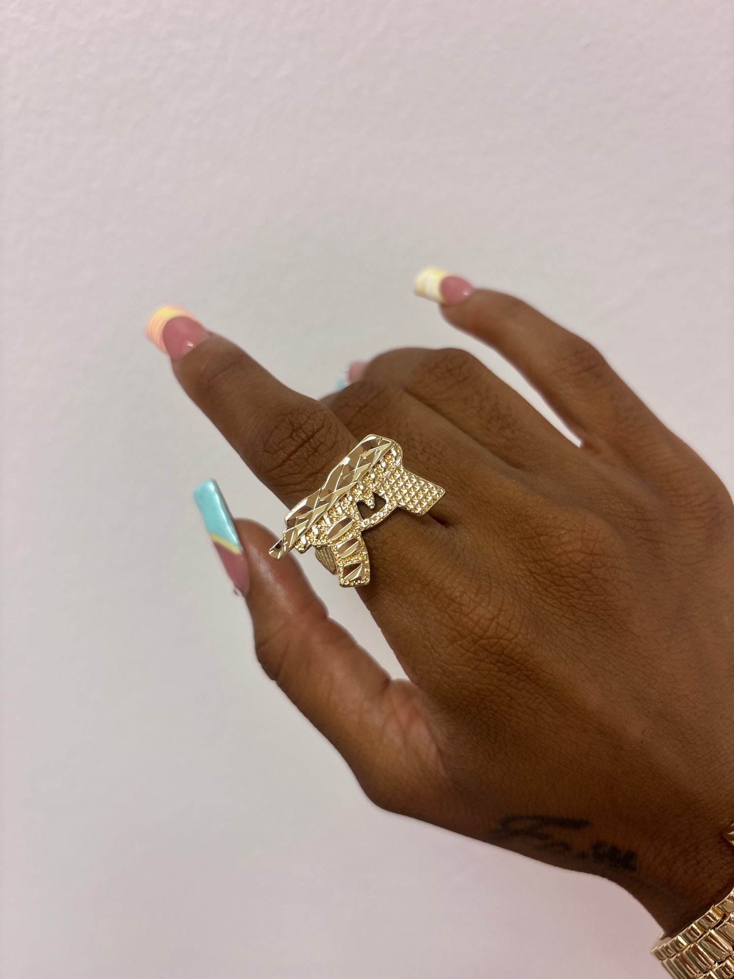 14k gold plated ring