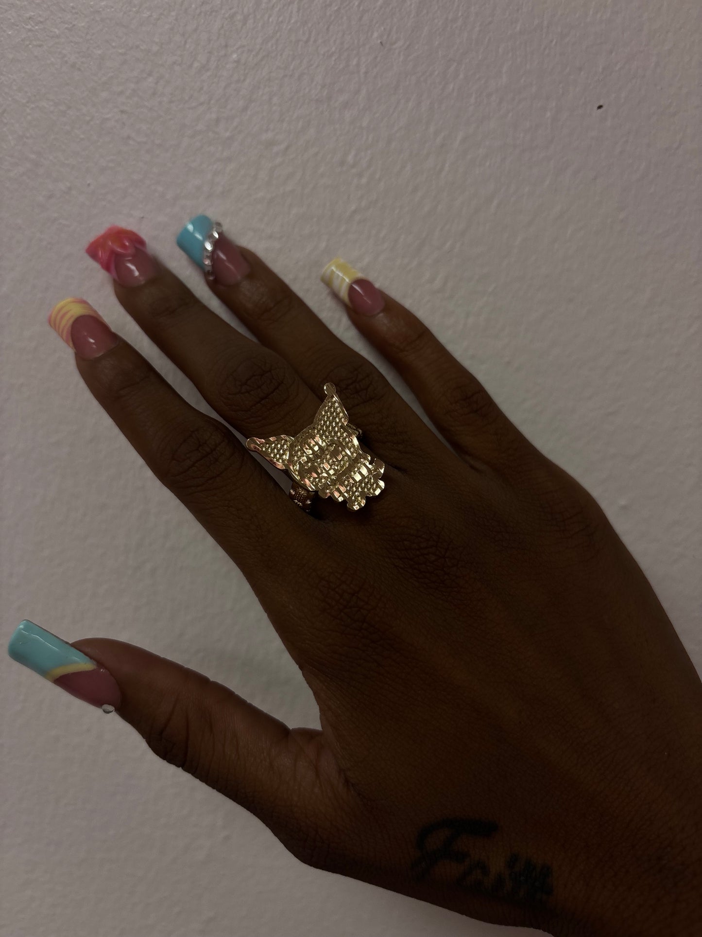 18k gold plated ring