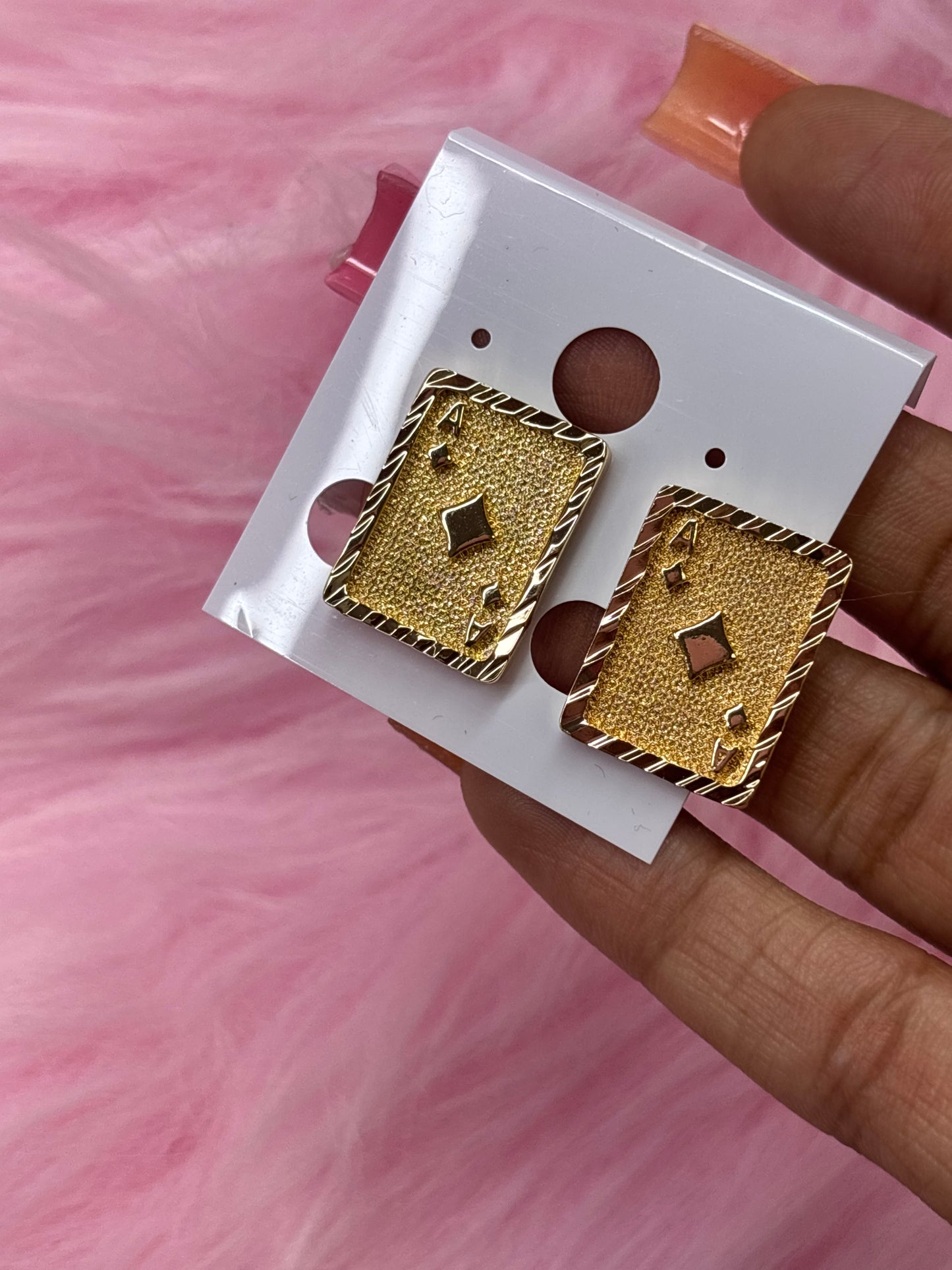 18k gold plated rope necklaces & 14k stud earrings